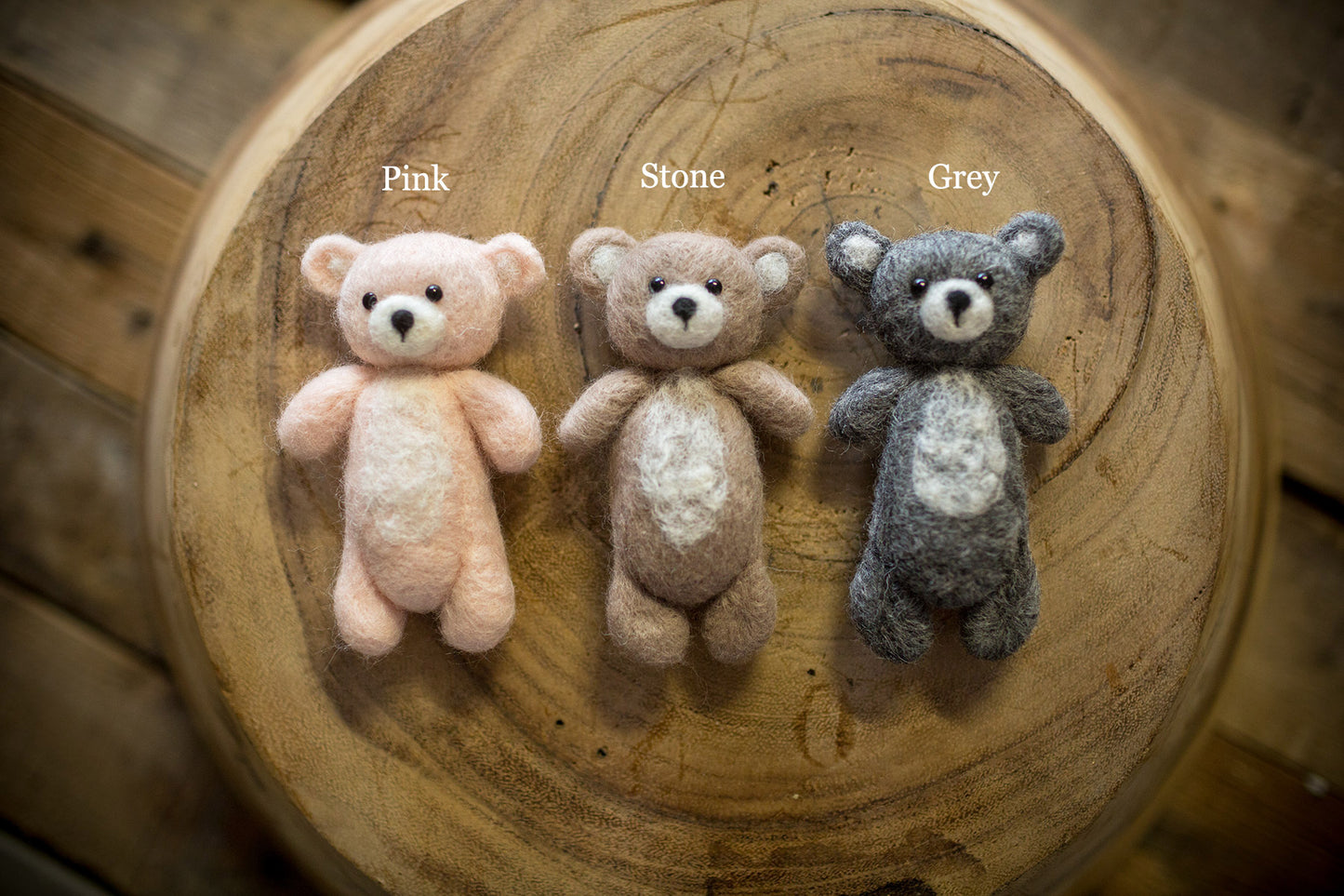 1019 Little teddies (Newborn Photography Prop) - Little Love Boxes