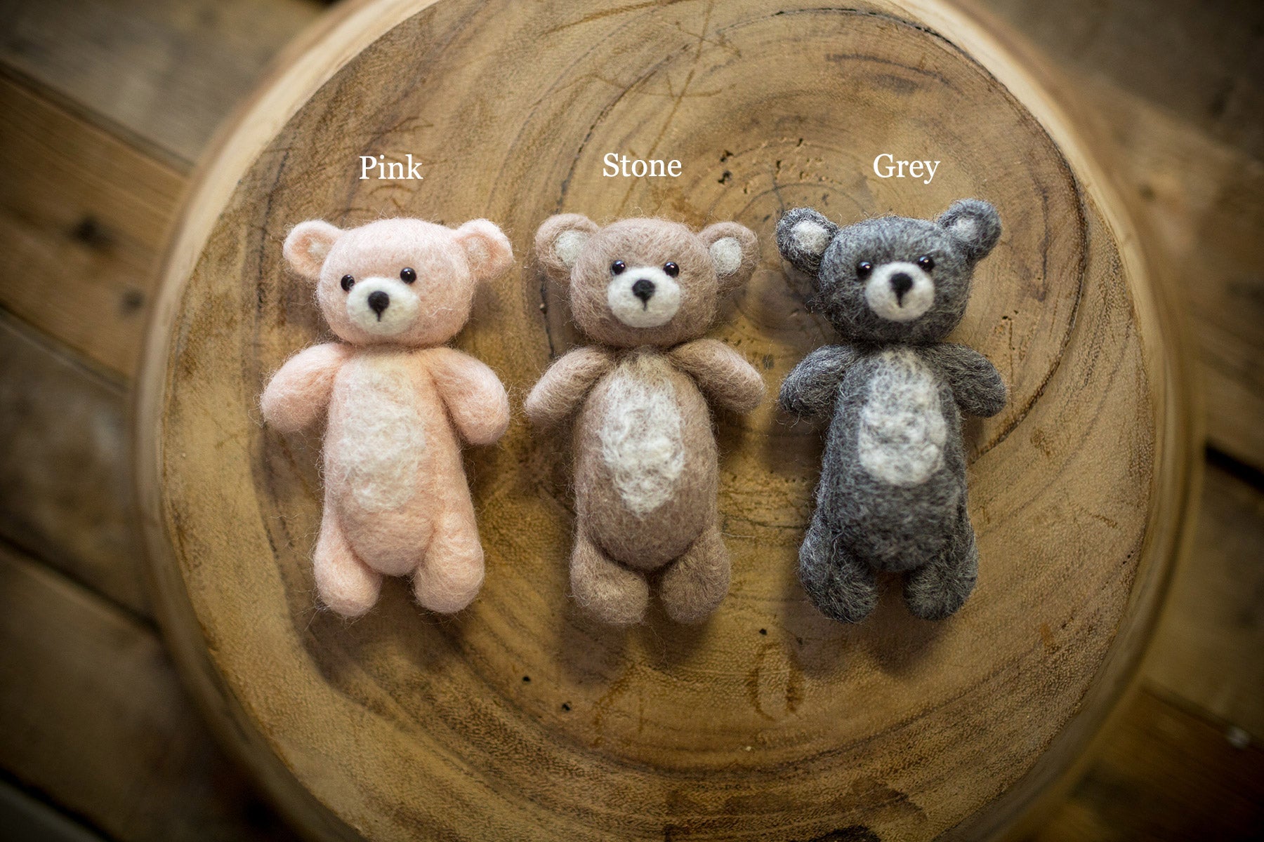 1019 Little teddies (Newborn Photography Prop) - Little Love Boxes