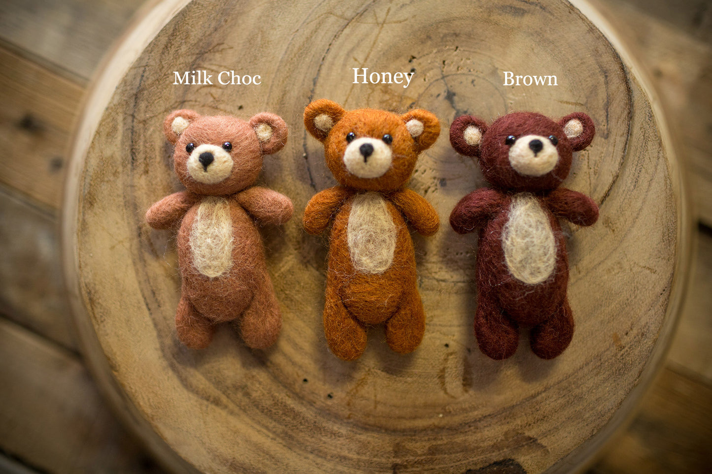 1019 Little teddies (Newborn Photography Prop) - Little Love Boxes