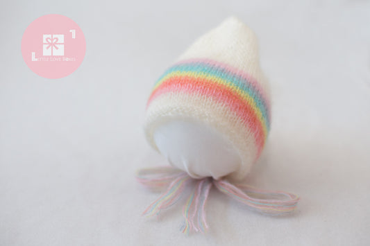 1020 Rainbow Bonnets (newborn) - Little Love Boxes