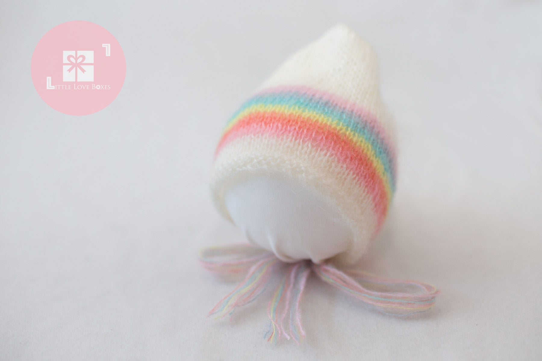 1020 Rainbow Bonnets (newborn) - Little Love Boxes