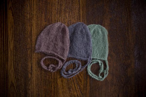 1017 Classic Knit Bonnets (newborn) - Little Love Boxes