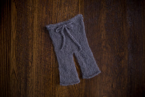 1014b Classic Knit Long Pants Dark Grey (newborn) - Little Love Boxes