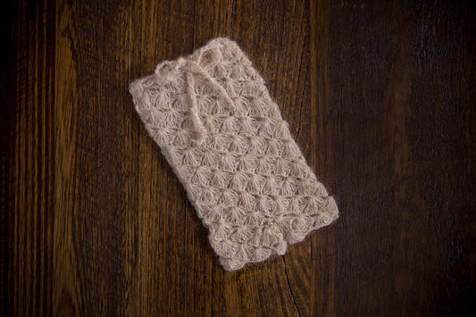 1011 Lace Knit Pants Beige (newborn) - Little Love Boxes