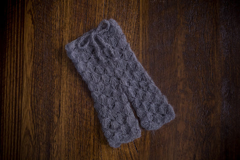1012 Lace Knit Long Pants Dark Grey (newborn) - Little Love Boxes