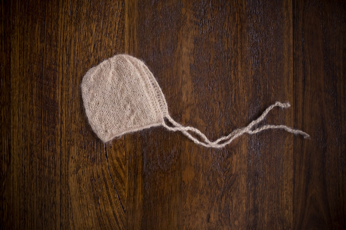 1016 Audrey Knit Bonnets (newborn) - Little Love Boxes