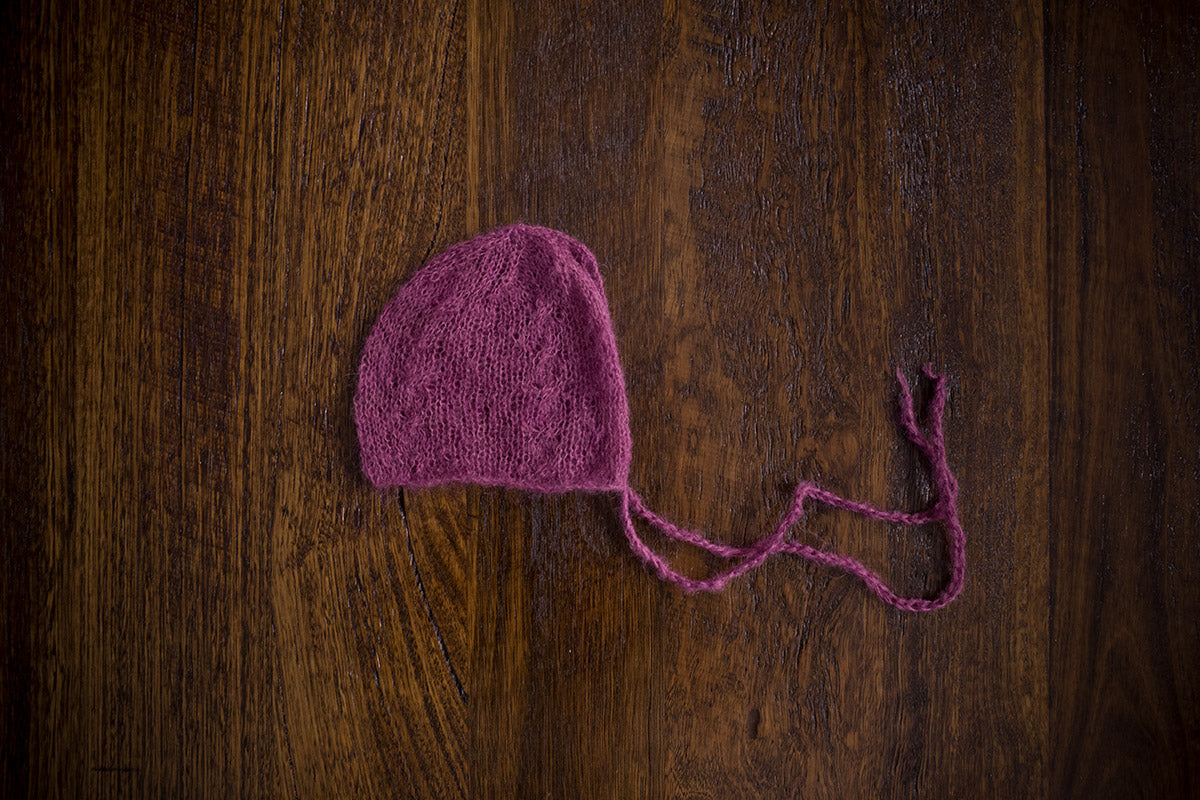 1016 Audrey Knit Bonnets (newborn) - Little Love Boxes