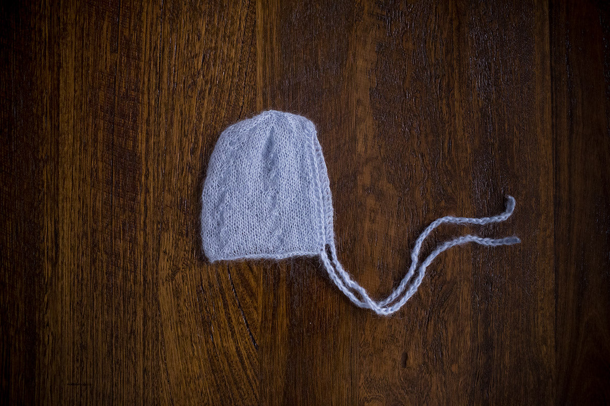 1016 Audrey Knit Bonnets (newborn) - Little Love Boxes
